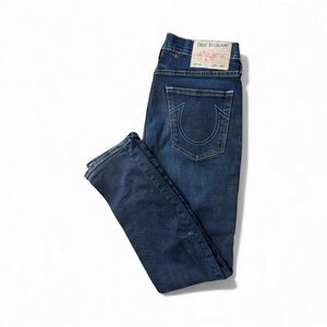 True Religion Men's Geno Relaxed Slim Fit dark washed Jeans size 33